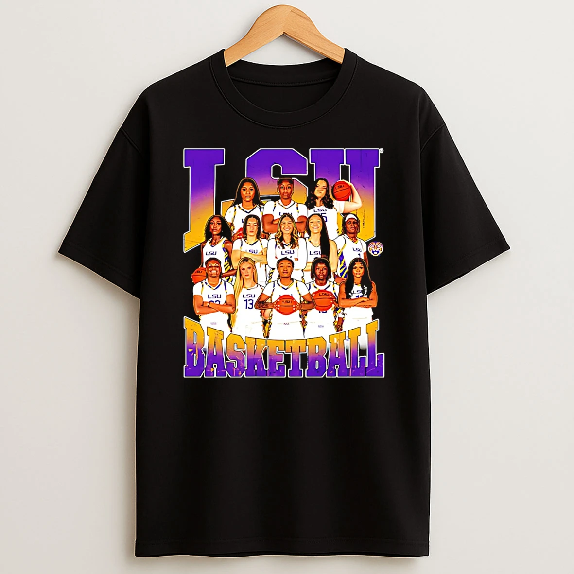 Lsu Womens Basketball Ncaa Team Collage 2026 T Shirt