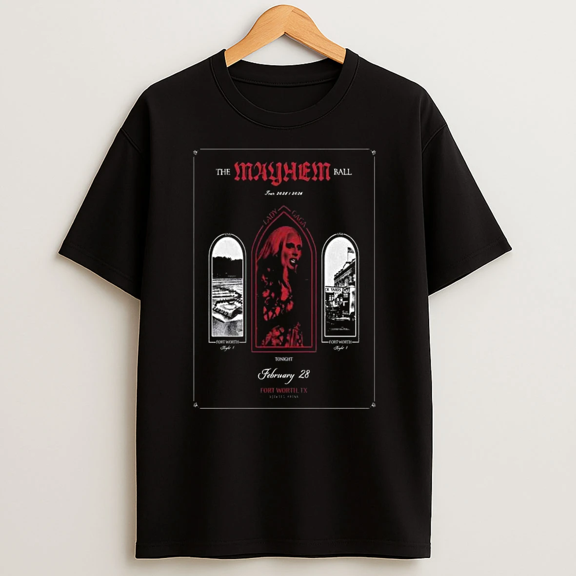 Lady Gaga At Dickies Arena On Feb 28 2026 T Shirt