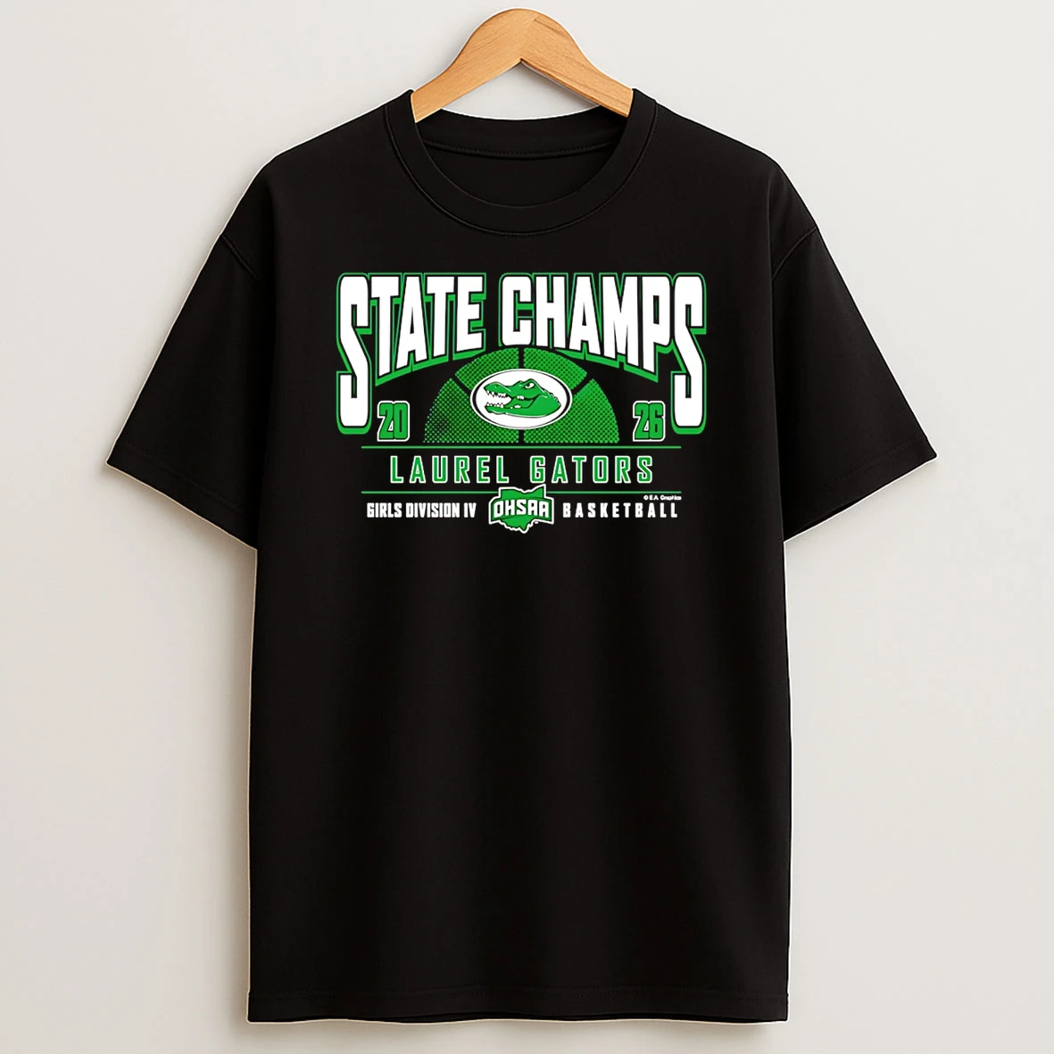 Laurel Gators 2026 Ohsaa Girls Basketball D4 State Champions T Shirt