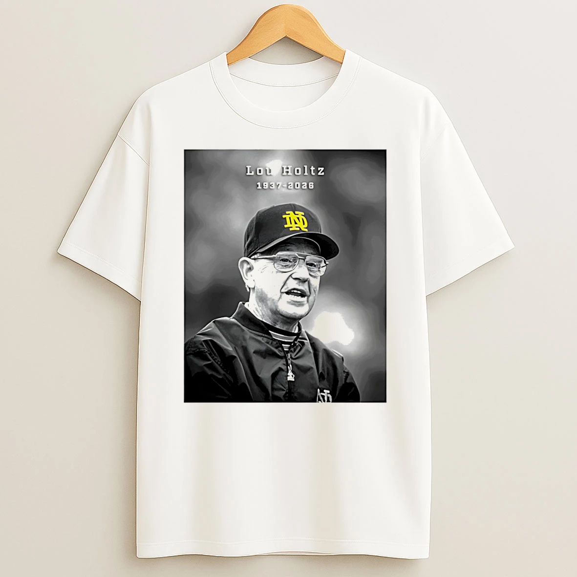 Legendary Notre Dame Coach Lou Holtz 1937 2026 T Shirt