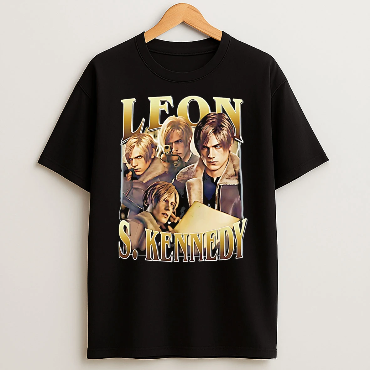Leon Kennedy Vintage Bootleg Gamer T Shirt