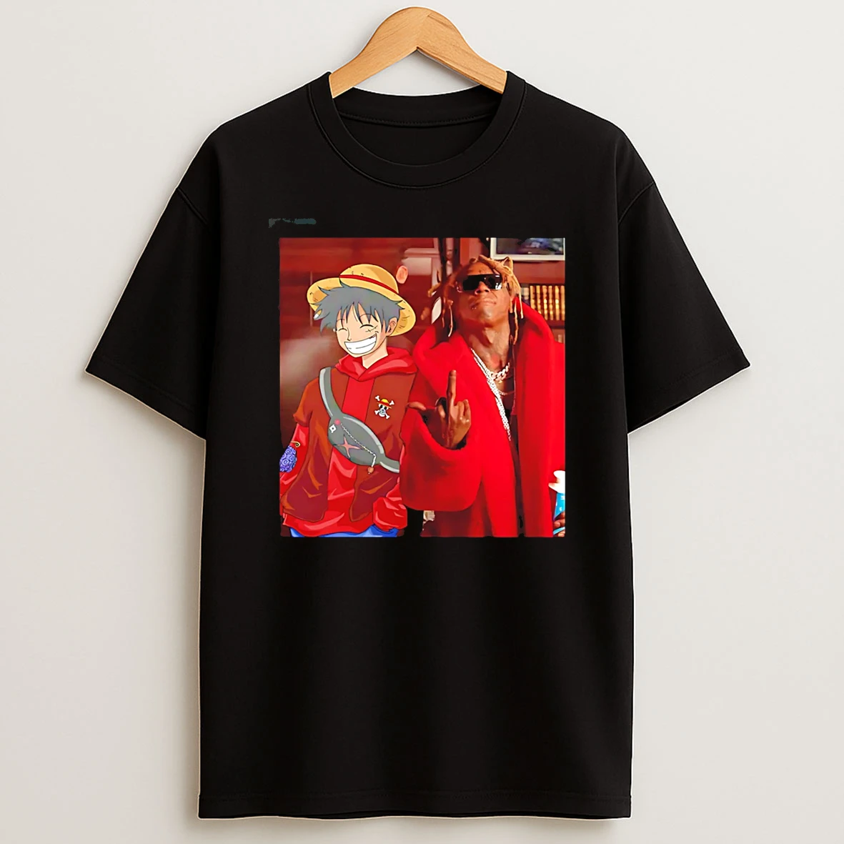 Lil Gum Monkey D Luffy And Rapper Graphic T Shirt