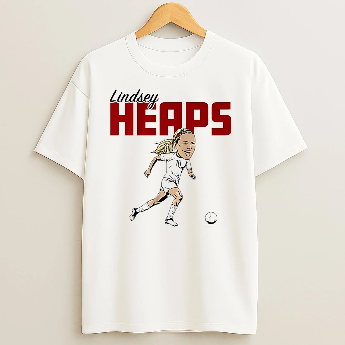 Lindsey Heaps Usa Soccer Caricature T Shirt