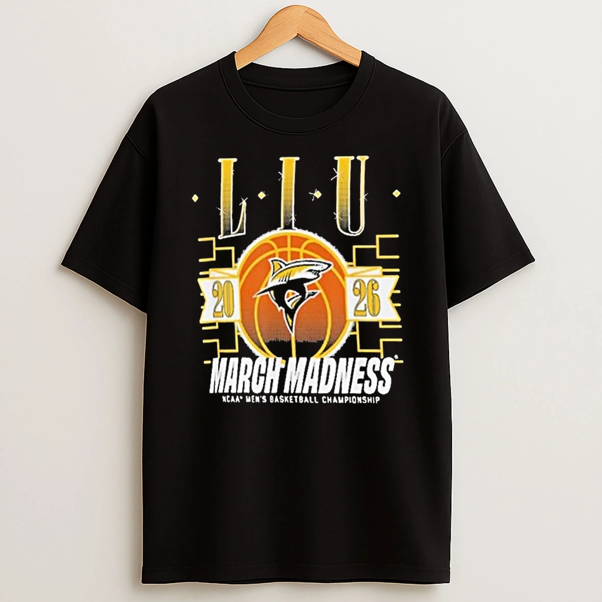 Liu Sharks 2026 March Madness Ncaa Mens Basketball Championship T Shirt