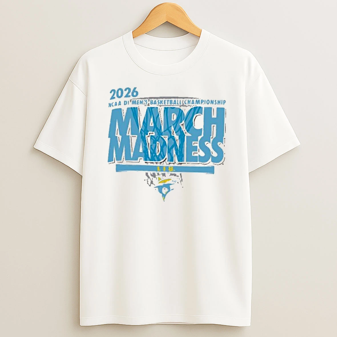 Liu Sharks 2026 Ncaa Di Mens Basketball Championship March Madness T Shirt