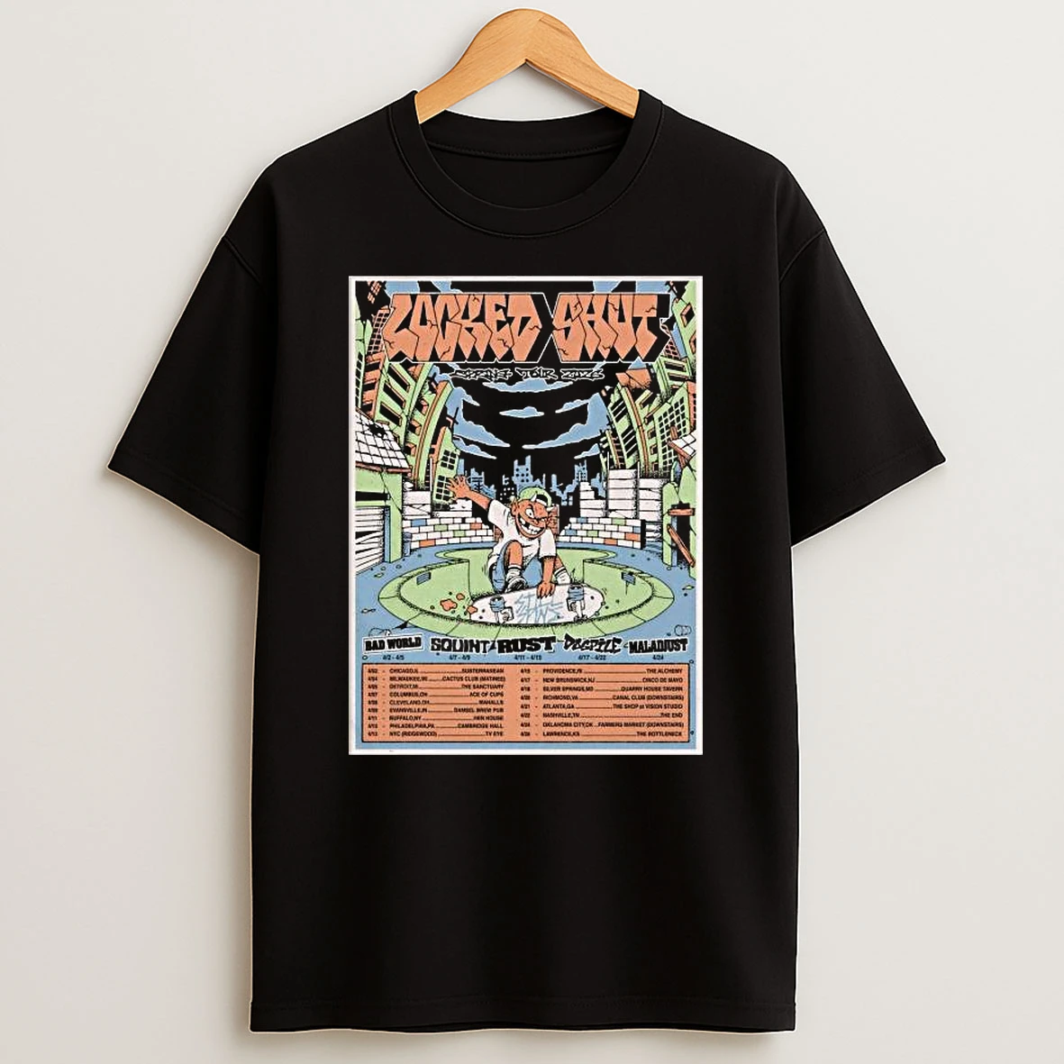 Locked Shut Tour 2026 Spring T Shirt