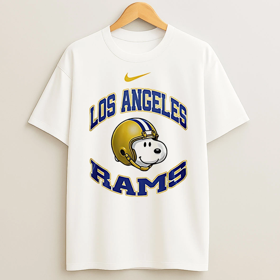 Los Angeles Rams Snoopy Freedom 2026 Logo T Shirt