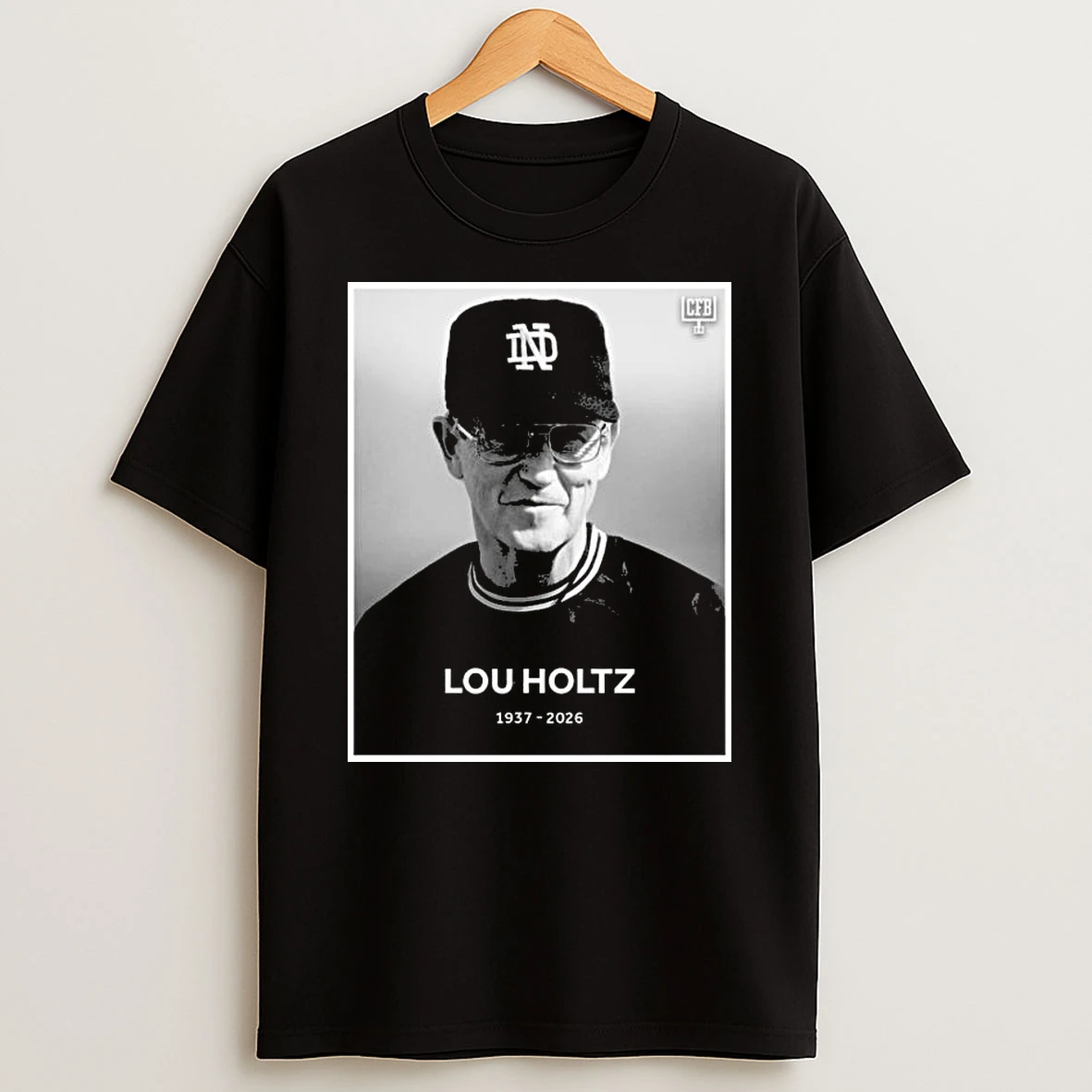 Lou Holtz 1937 2026 Legendary College Football Hof T Shirt