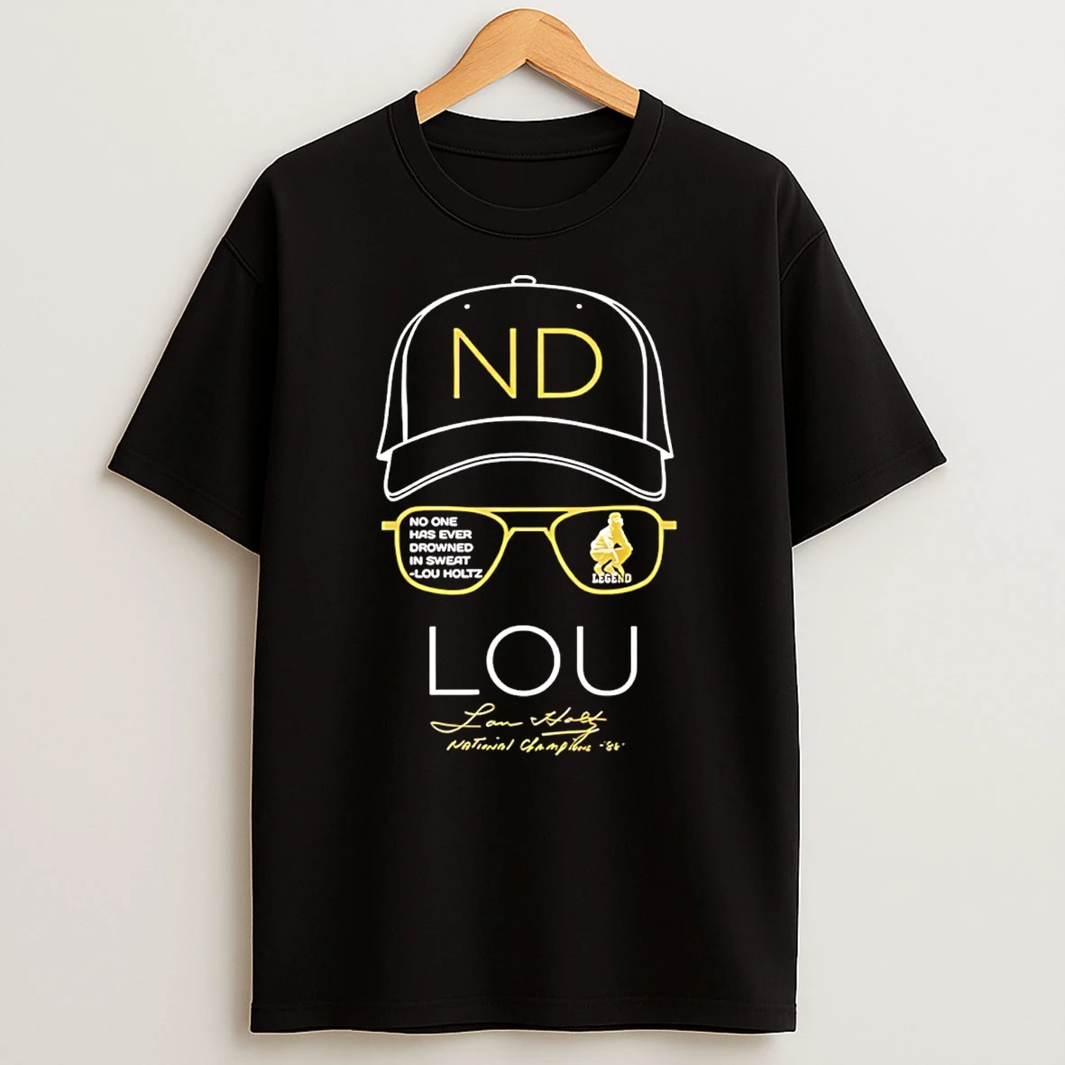 Lou Holtz No One Has Ever Drowned In Sweat T Shirt