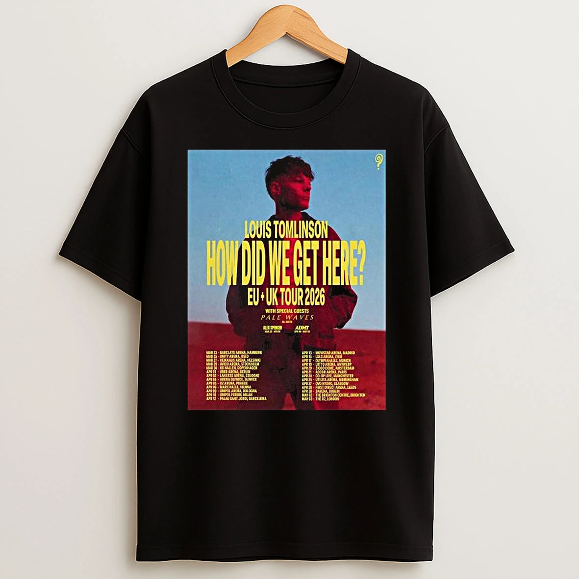 Louis Tomlinson How Did We Get Here Eu And Uk Tour 2026 Schedule Tour Dates T Shirt