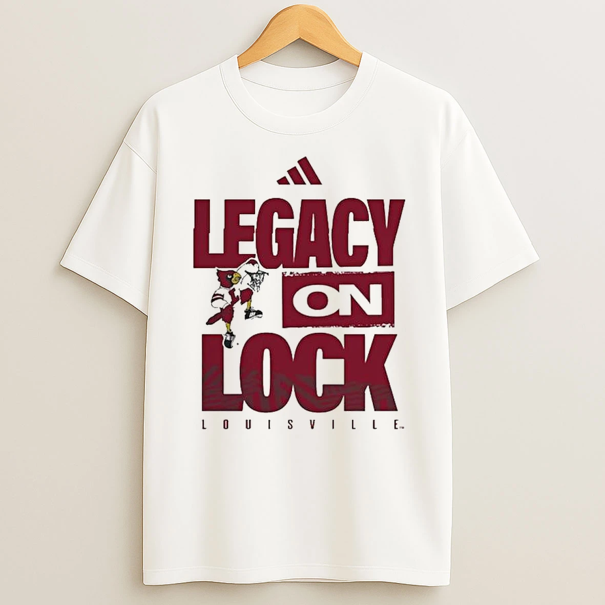 Louisville Cardinals Legacy On Lock Pregame T Shirt