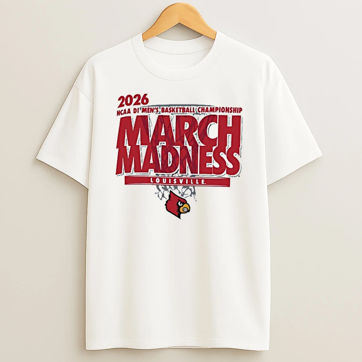 Louisville Cardinals March Madness 2026 Ncaa Di Mens Basketball Championship T Shirt