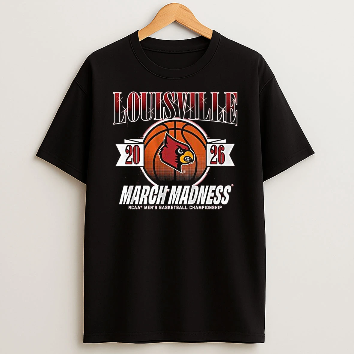 Louisville Cardinals March Madness Ncaa Mens Basketball Championship 2026 T Shirt