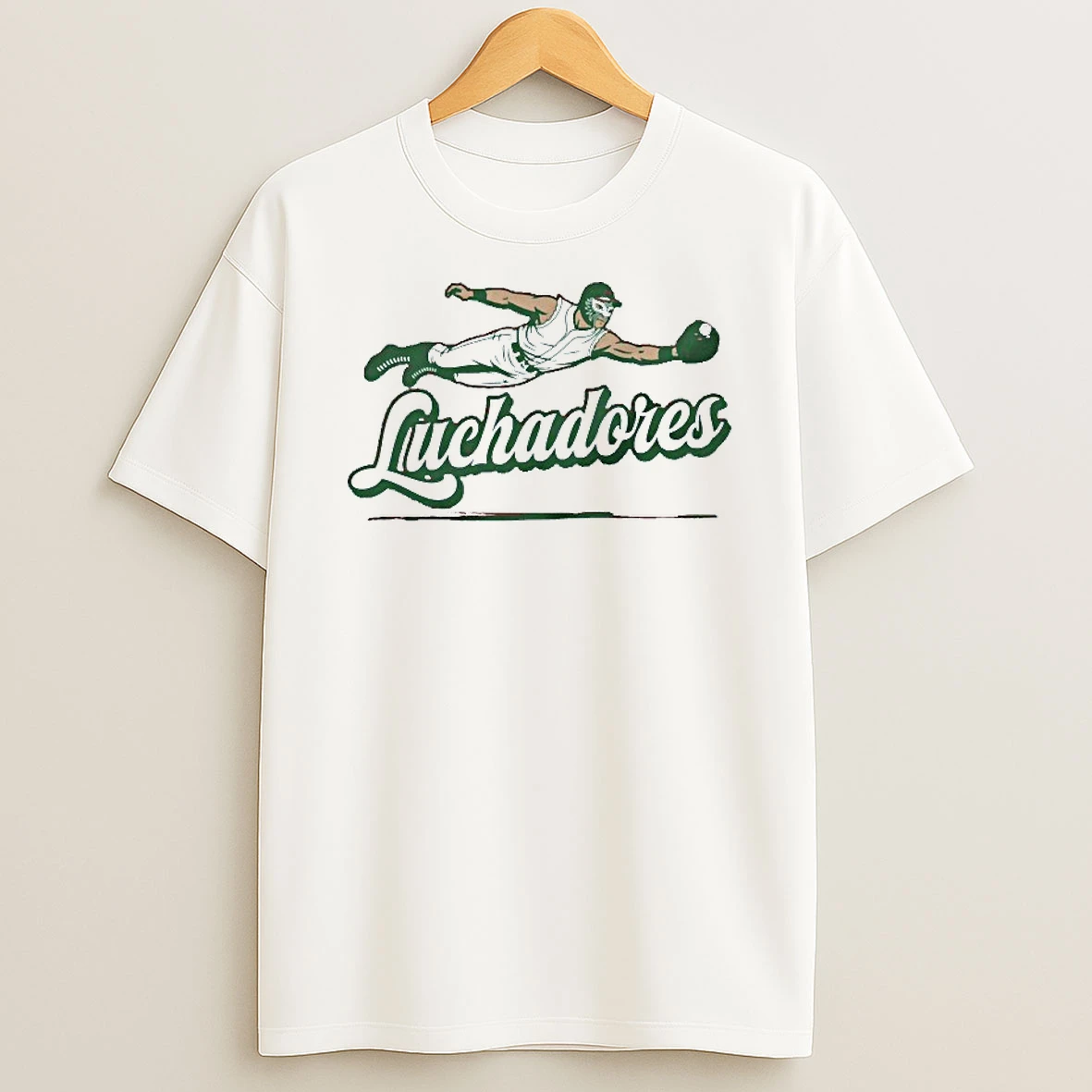 Luchadores Mask Mexicanos World Baseball T Shirt