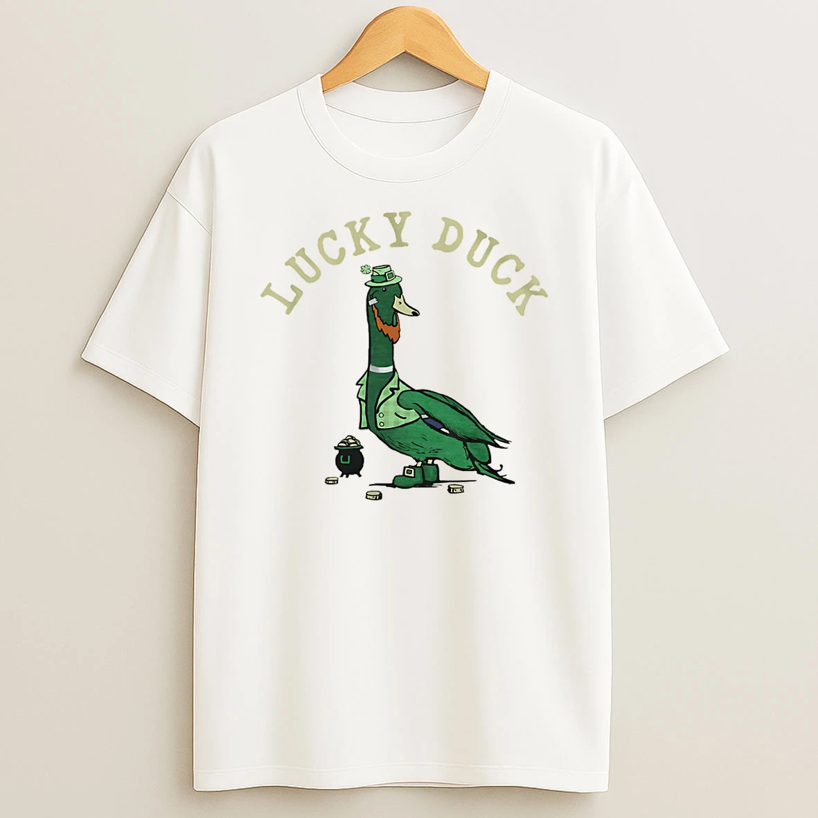 Lucky Duck St Patricks Day T Shirt