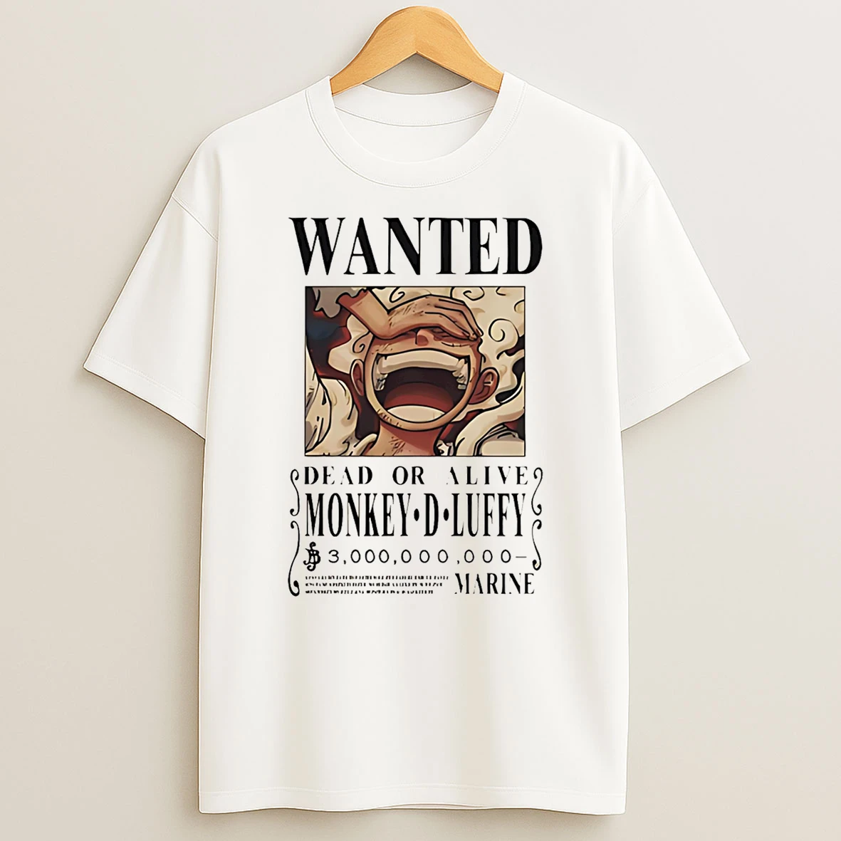 Luffy Gear 5 Wanted T Shirt