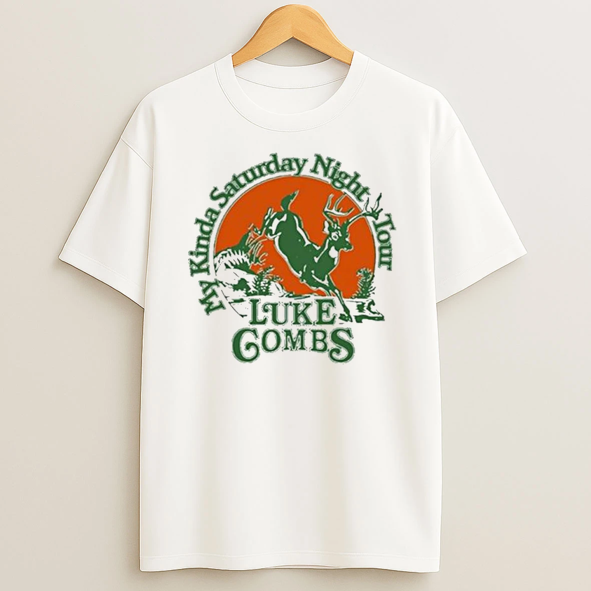 Luke Combs My Kinda Saturday Night Deer Tour 2026 T Shirt