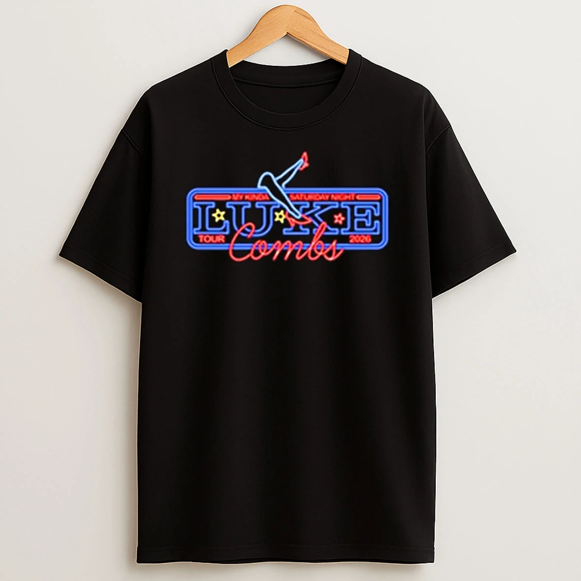 Luke Combs Neon Tour T Shirt