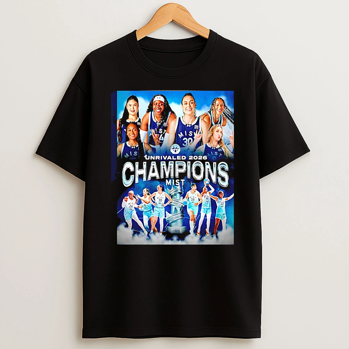 Mist Bc Womens Basketball 2026 Unrivaled Champions T Shirt