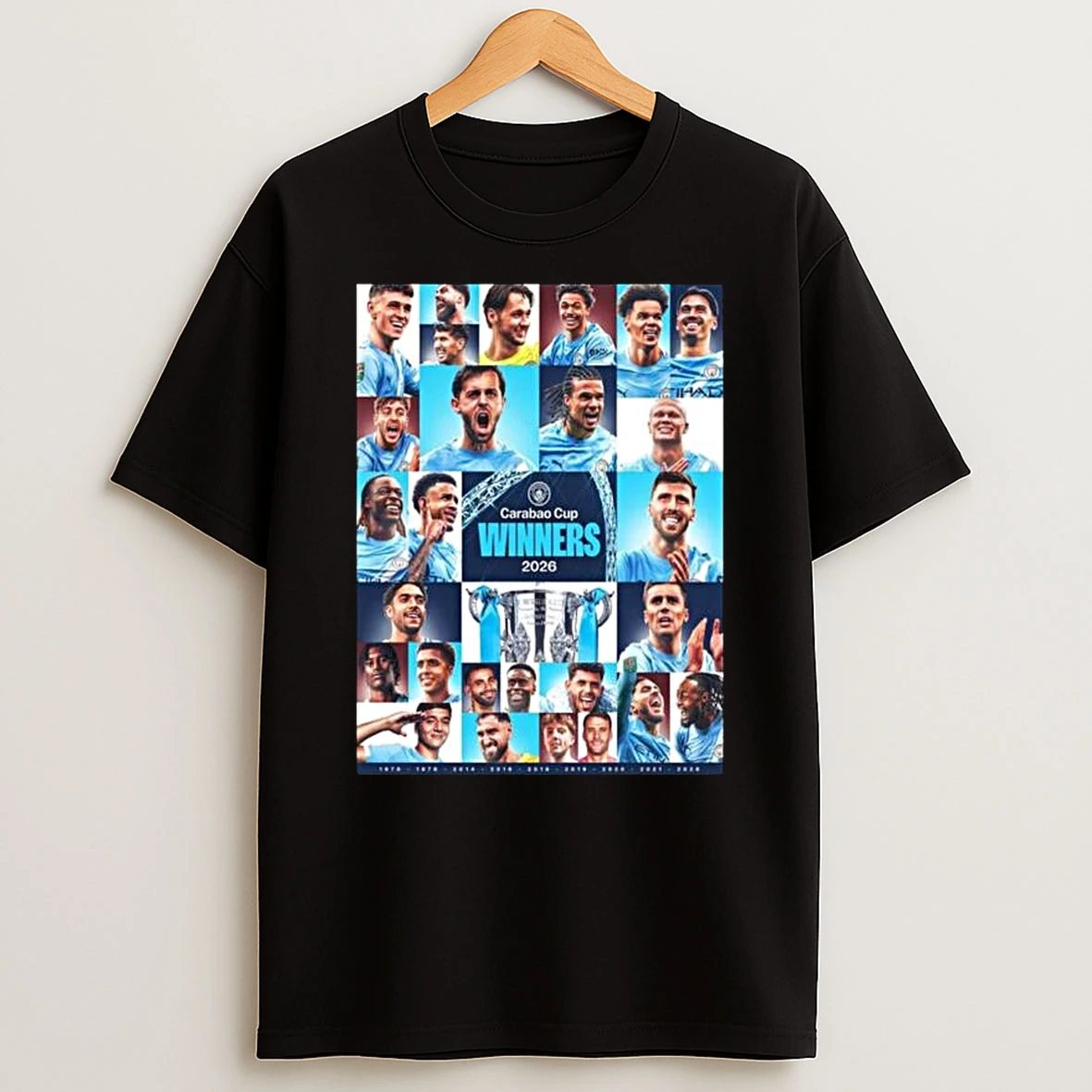 Manchester City 2026 Carabao Cup Winners T Shirt