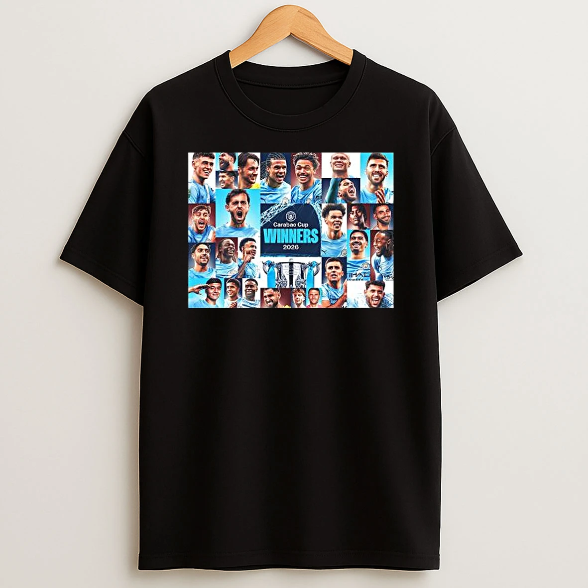 Manchester City Carabao Cup 2026 Winners T Shirt