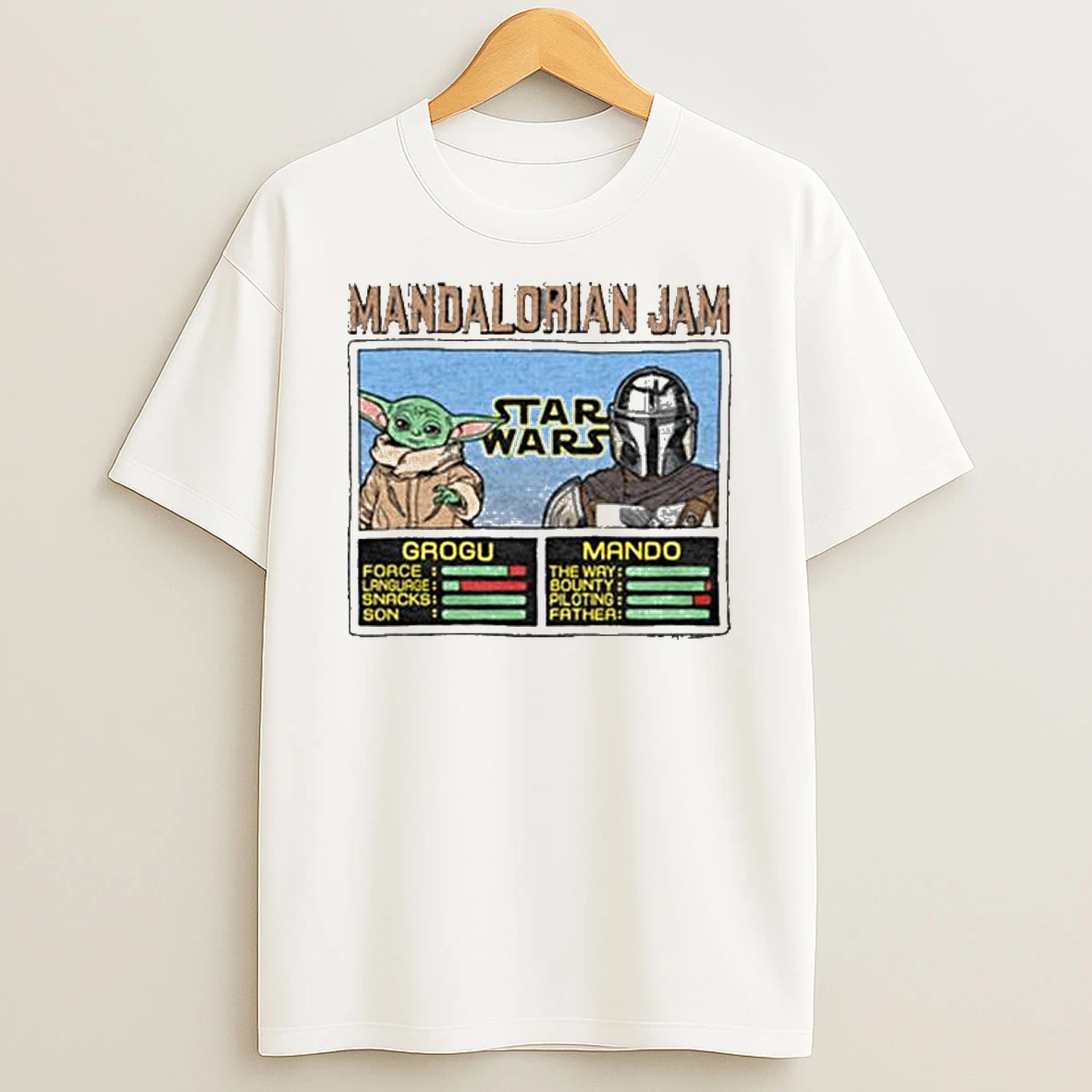 Mandalorian Jam Grogu And Mando T Shirt