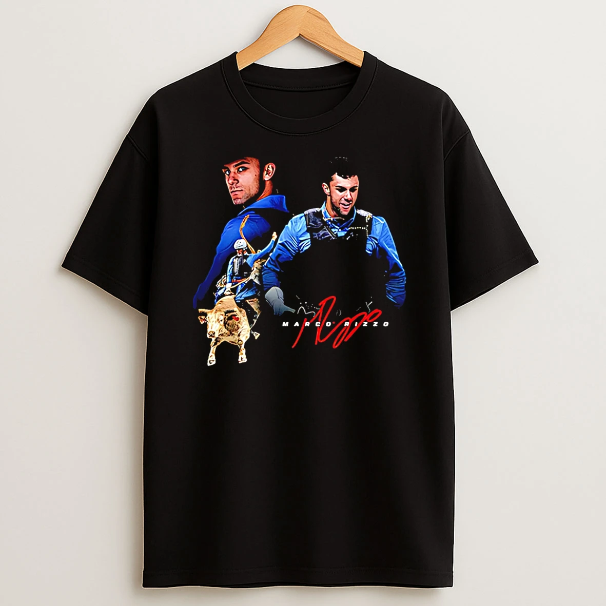 Marco Rizzo Rider Signature Portrait T Shirt