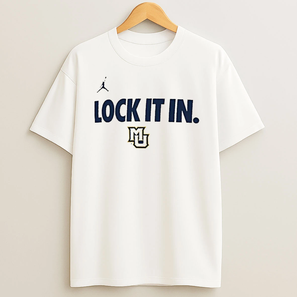 Marquette Golden Eagles Lock It In 2026 On Court Bench T Shirt