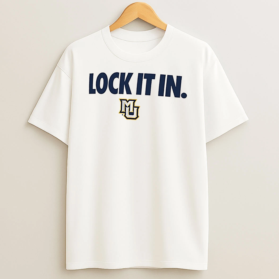 Marquette Golden Eagles Lock It In Logo T Shirt