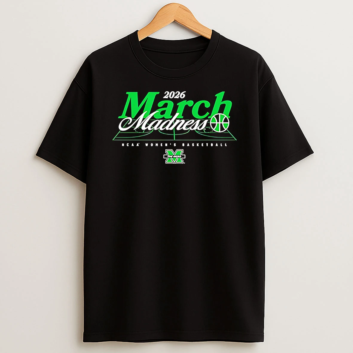 Marshall Womens Basketball Ncaa March Madness 2026 Logo T Shirt