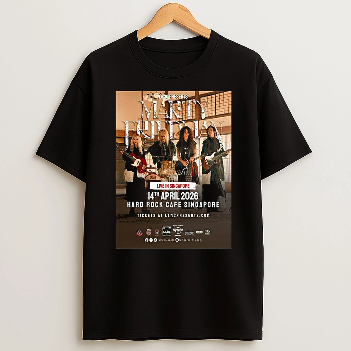 Marty Friedman Band Live In Singapore On April 14th 2026 T Shirt
