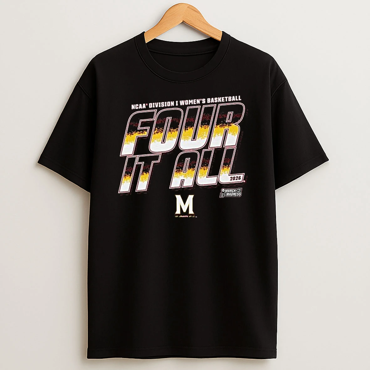 Maryland Terrapins 2026 Ncaa Division I Womens Basketball Four It All T Shirt