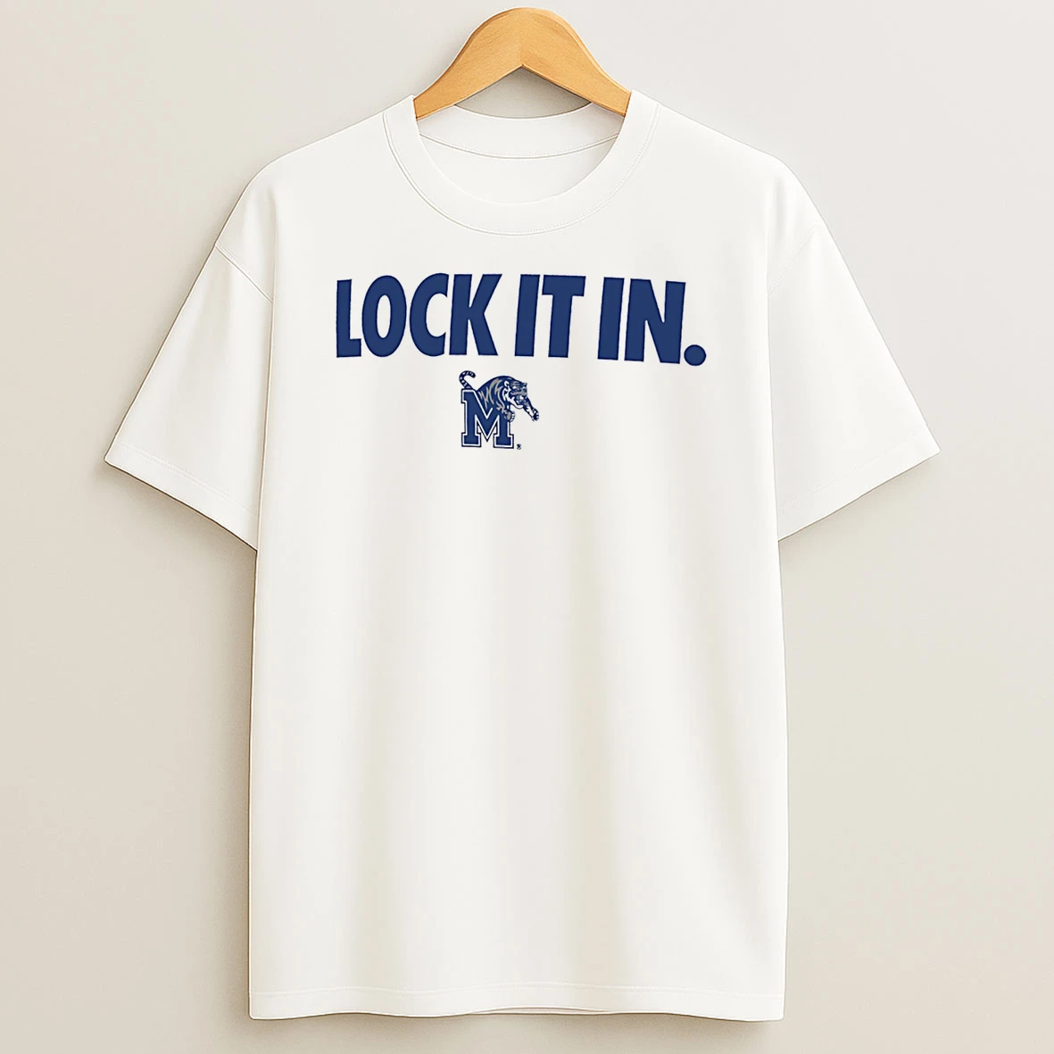 Memphis Tigers Lock It In Logo T Shirt