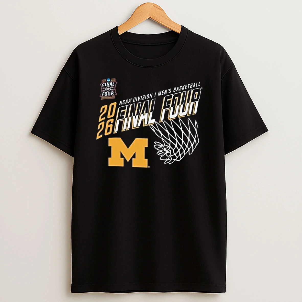 Mens Champion Michigan Wolverines 2026 Ncaa Mens Basketball Tournament March Madness Final Four T Shirt