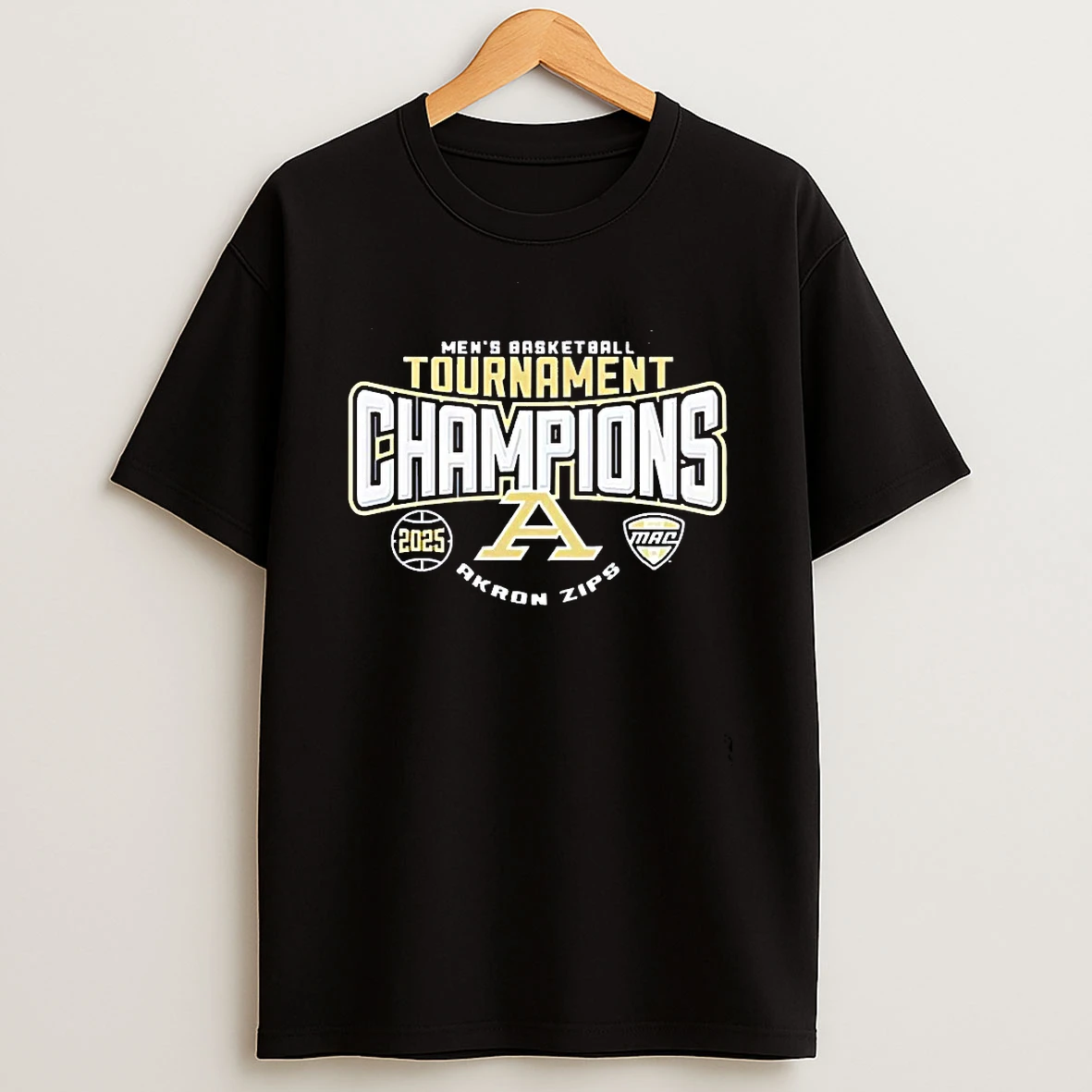 Mens Basketball Tournament Champions 2025 Mac Akron Zips T Shirt