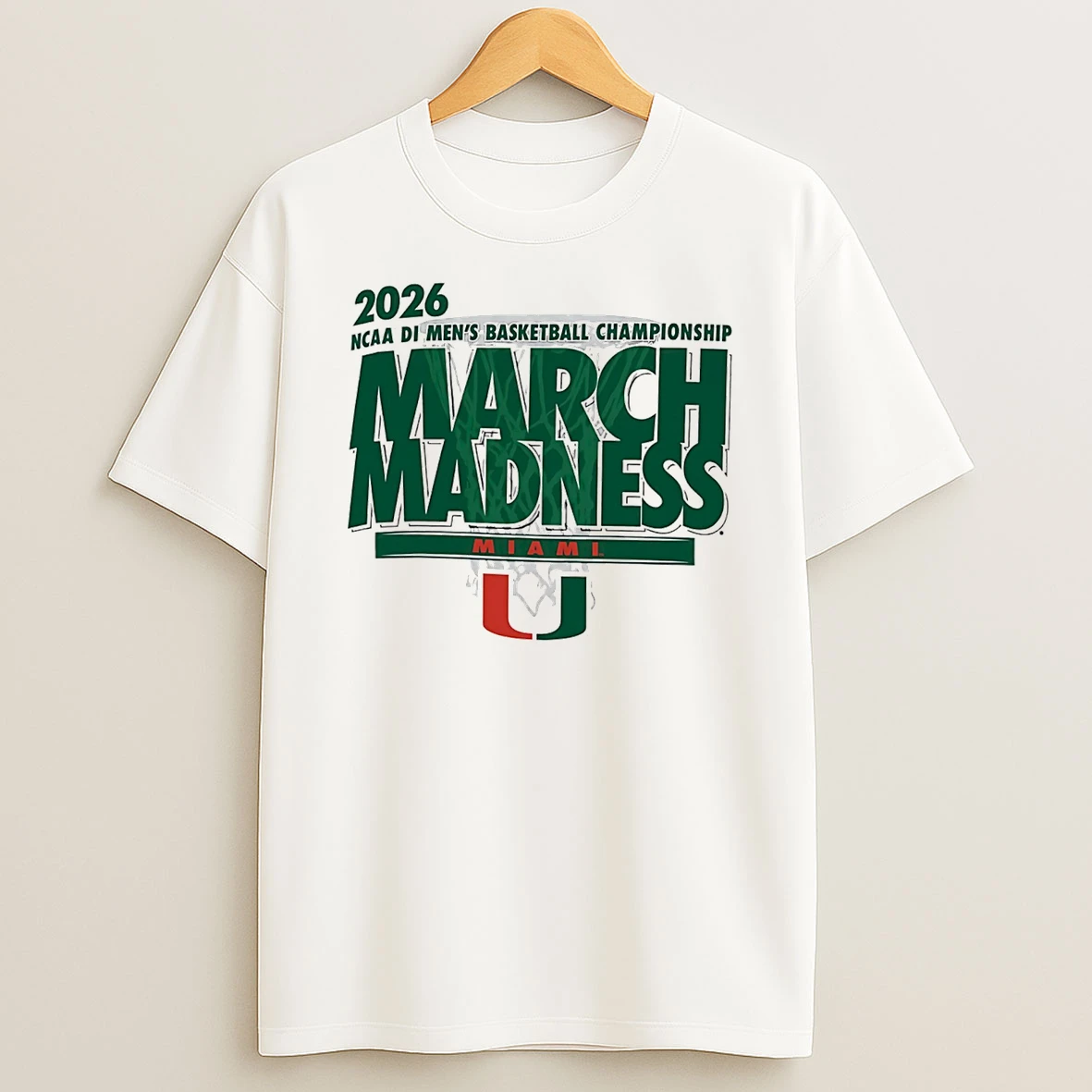 Miami Hurricanes Basketball 2026 Ncaa Di Mens Basketball Championship March Madness T Shirt