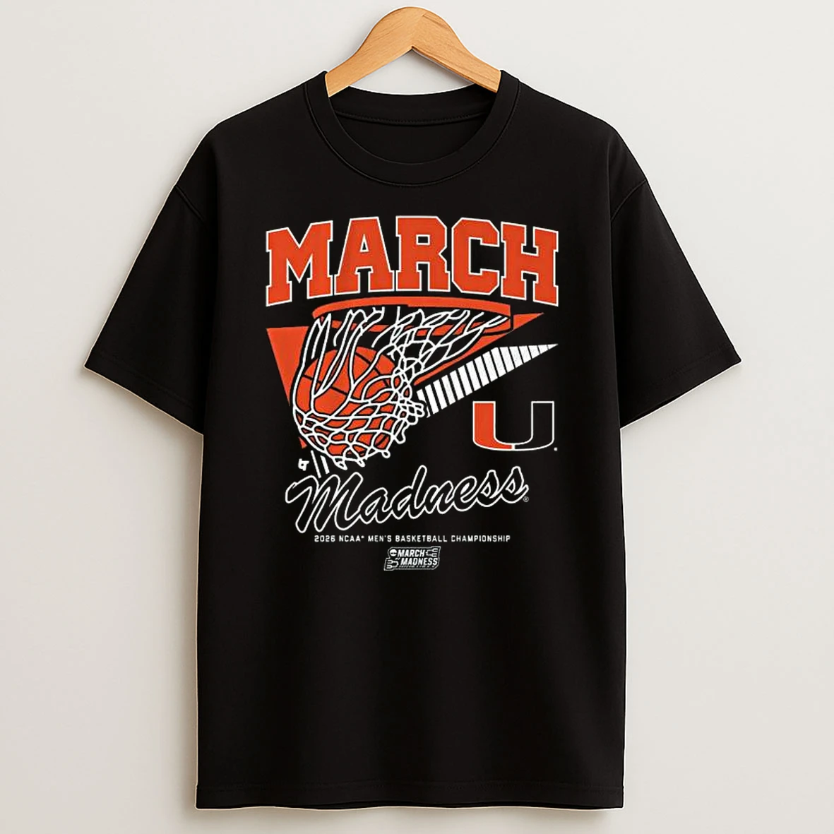Miami Hurricanes March Madness 2026 Ncaa Mens Basketball Championship T Shirt