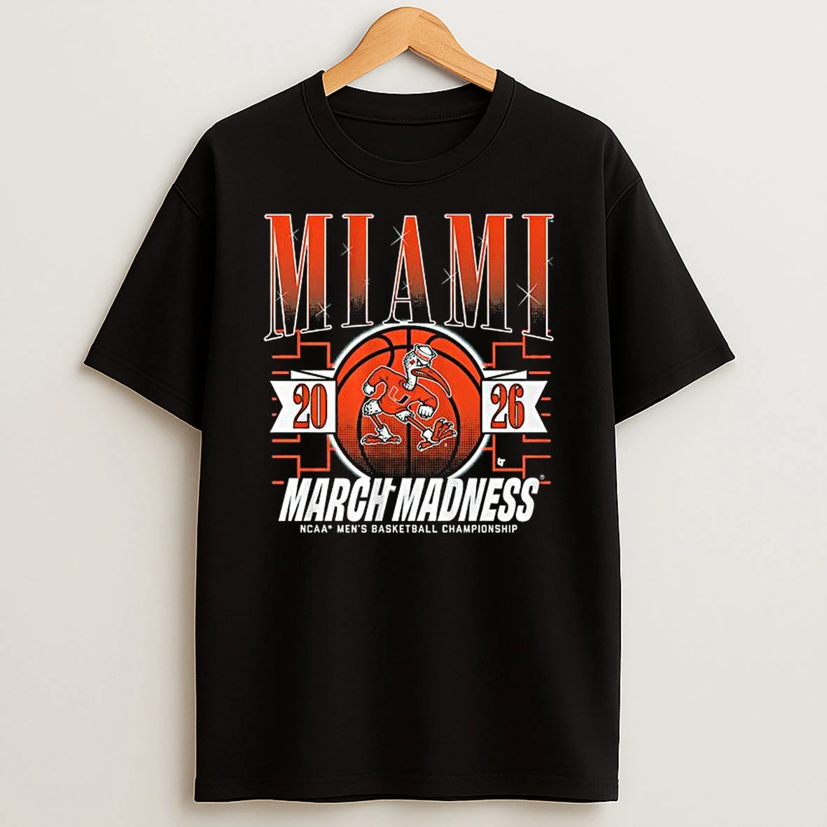 Miami Hurricanes March Madness Ncaa Mens Basketball Championship 2026 T Shirt
