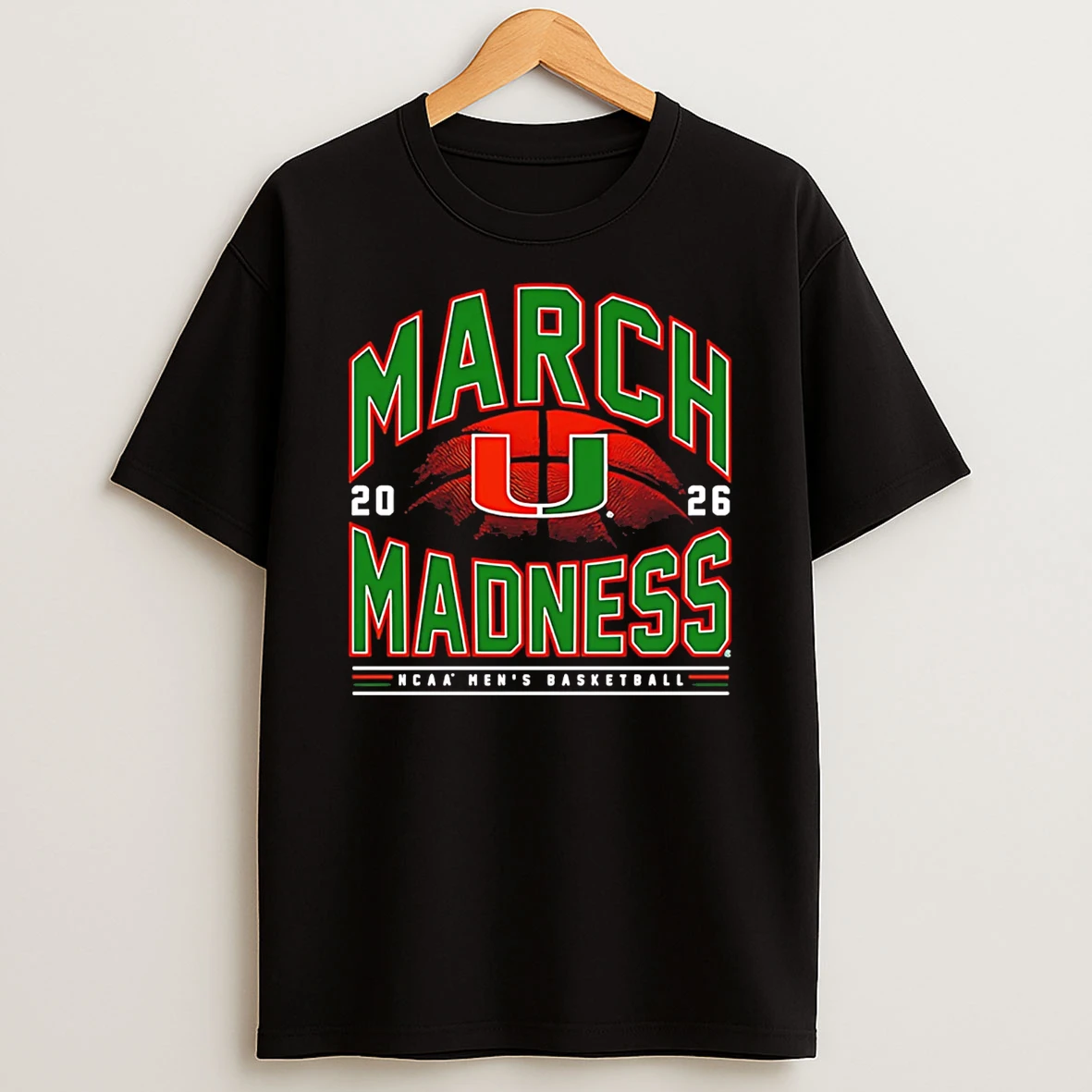 Miami Mens Basketball Ncaa March Madness 2026 Logo T Shirt