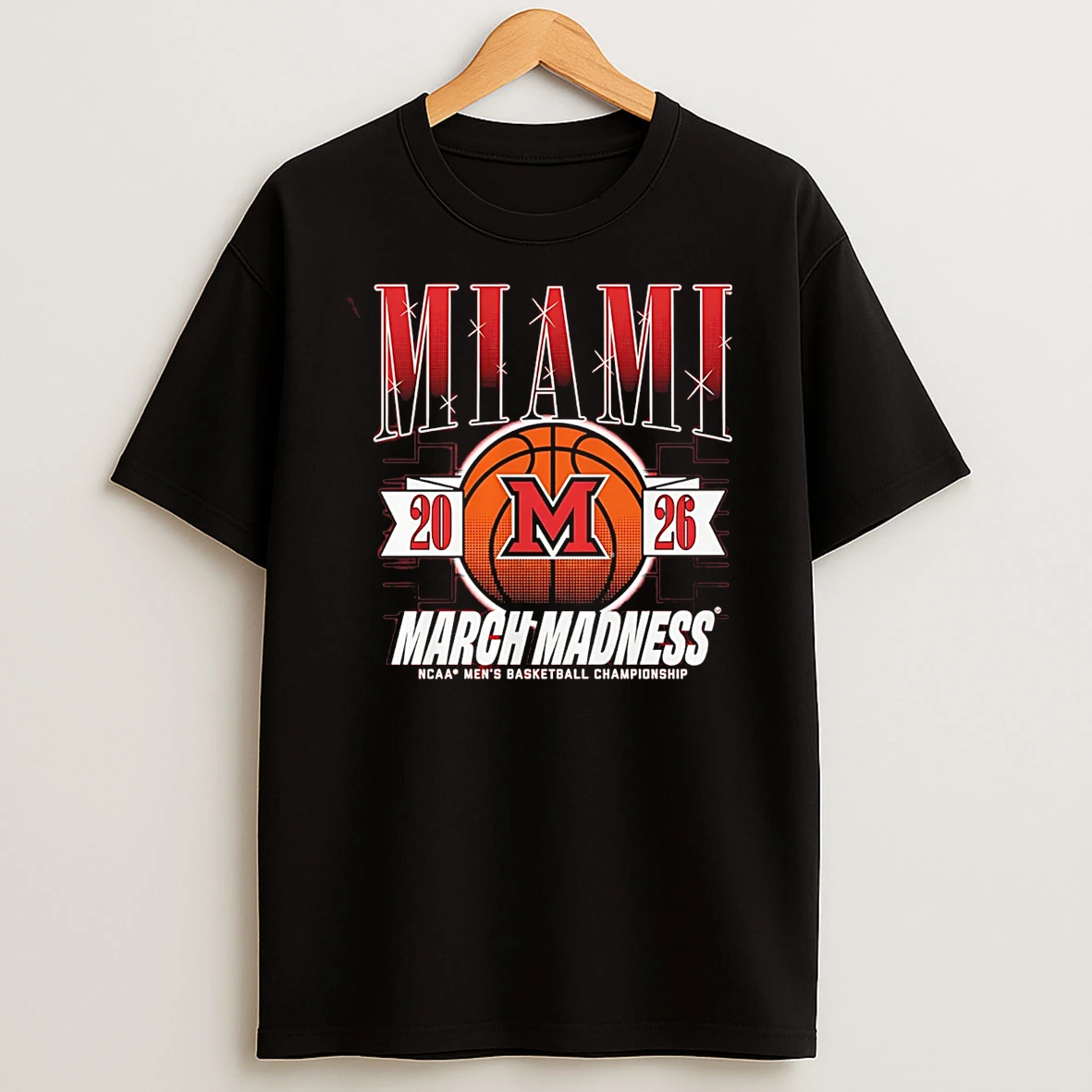 Miami Oh Redhawks Mbb 2026 March Madness Logo T Shirt