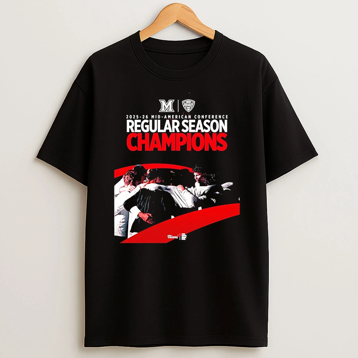 Miami Redhawks Mens Basketball 2026 Mac Regular Season Champions T Shirt