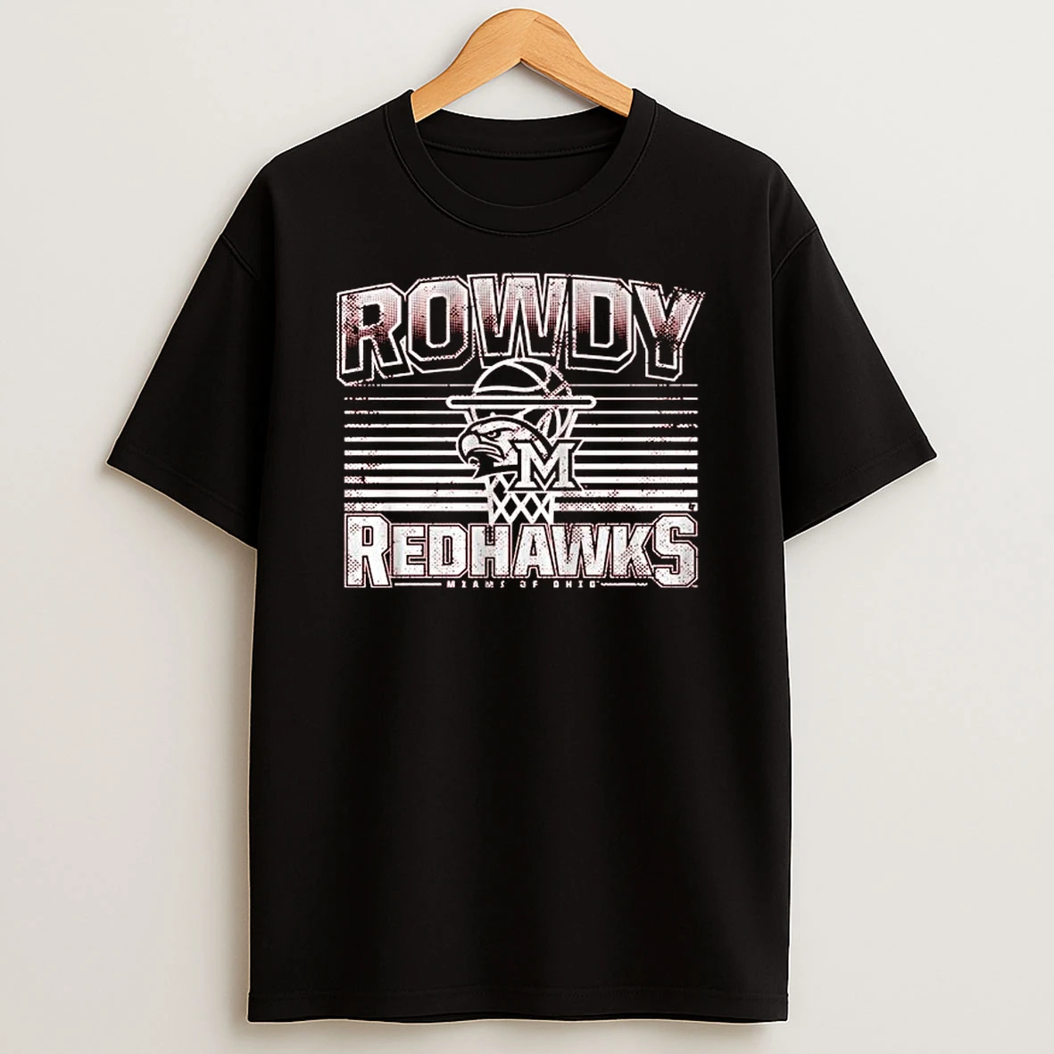 Miami Oh Basketball Rowdy Redhawks T Shirt
