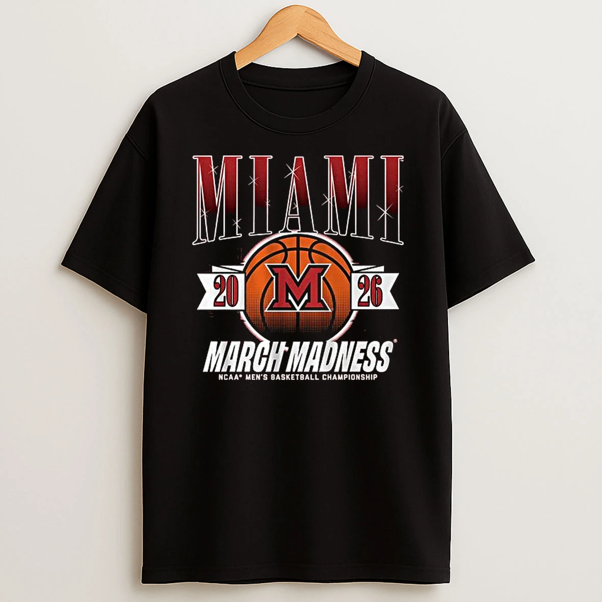 Miami Oh Redhawks March Madness Ncaa Mens Basketball Championship 2026 T Shirt