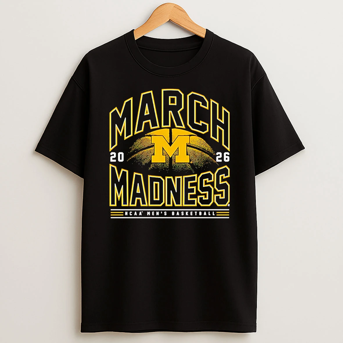 Michigan Mens Basketball Ncaa March Madness 2026 Logo T Shirt