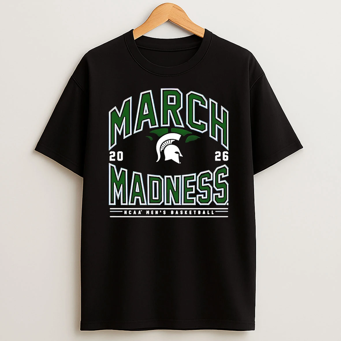 Michigan State Mens Basketball Ncaa March Madness 2026 Logo T Shirt