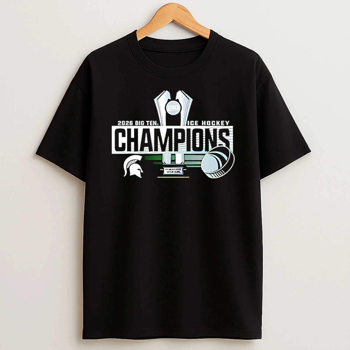 Michigan State Spartans 2026 Big Ten Ice Hockey Regular Season Champions T Shirt