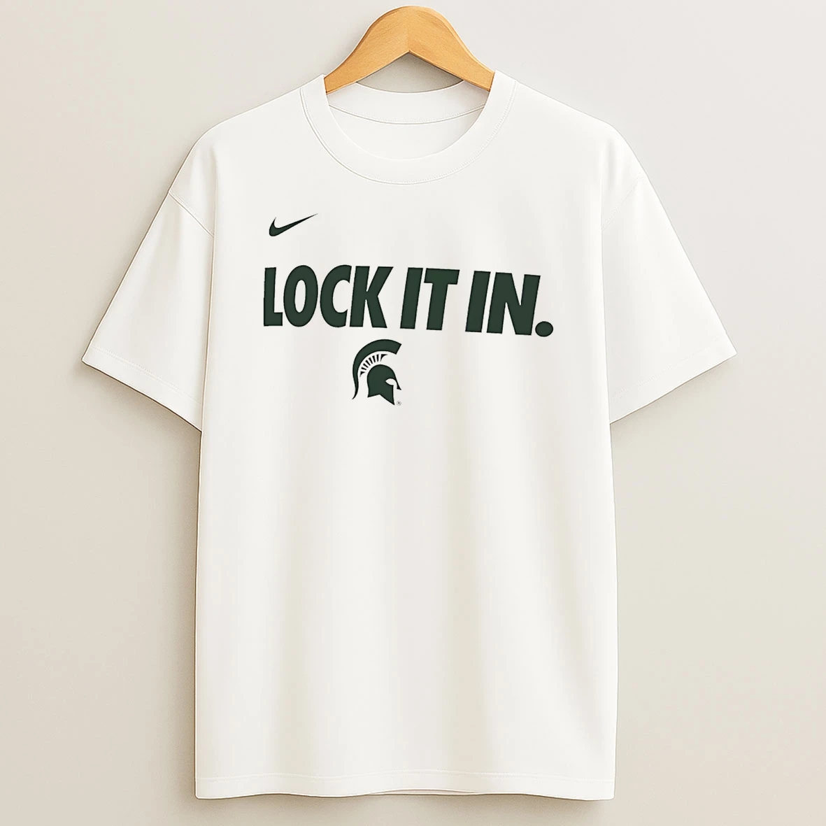 Michigan State Spartans Lock It In Logo T Shirt