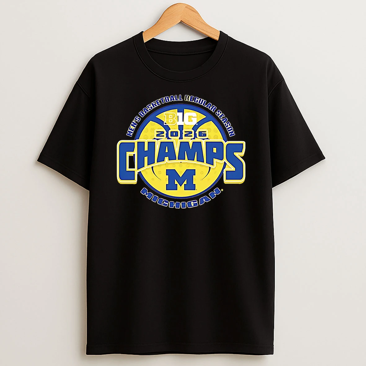 Michigan Wolverines 2026 Big Ten Mens Basketball Regular Season Champions T Shirt