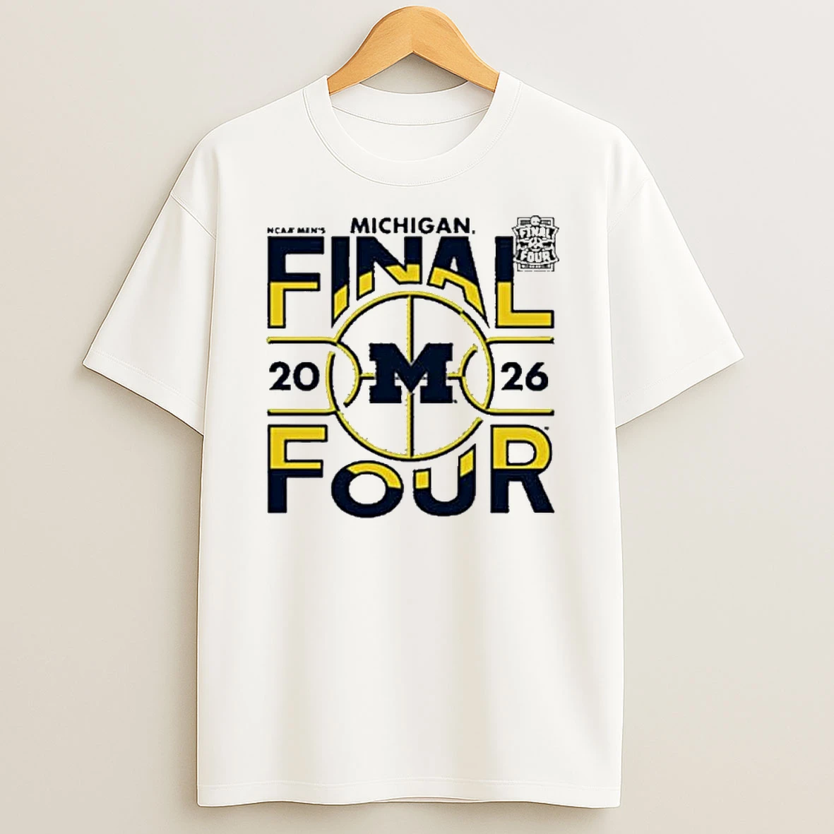Michigan Wolverines 2026 Mens Basketball Final Four Bound T Shirt