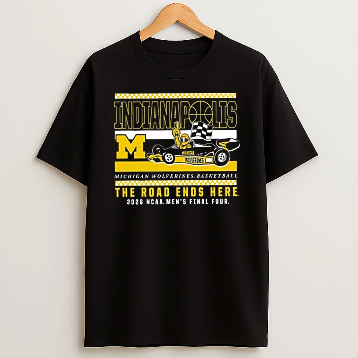 Michigan Wolverines 2026 Ncaa Final Four Bound On The Road Again T Shirt